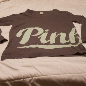 victorias secret pink long sleeve t shirt small